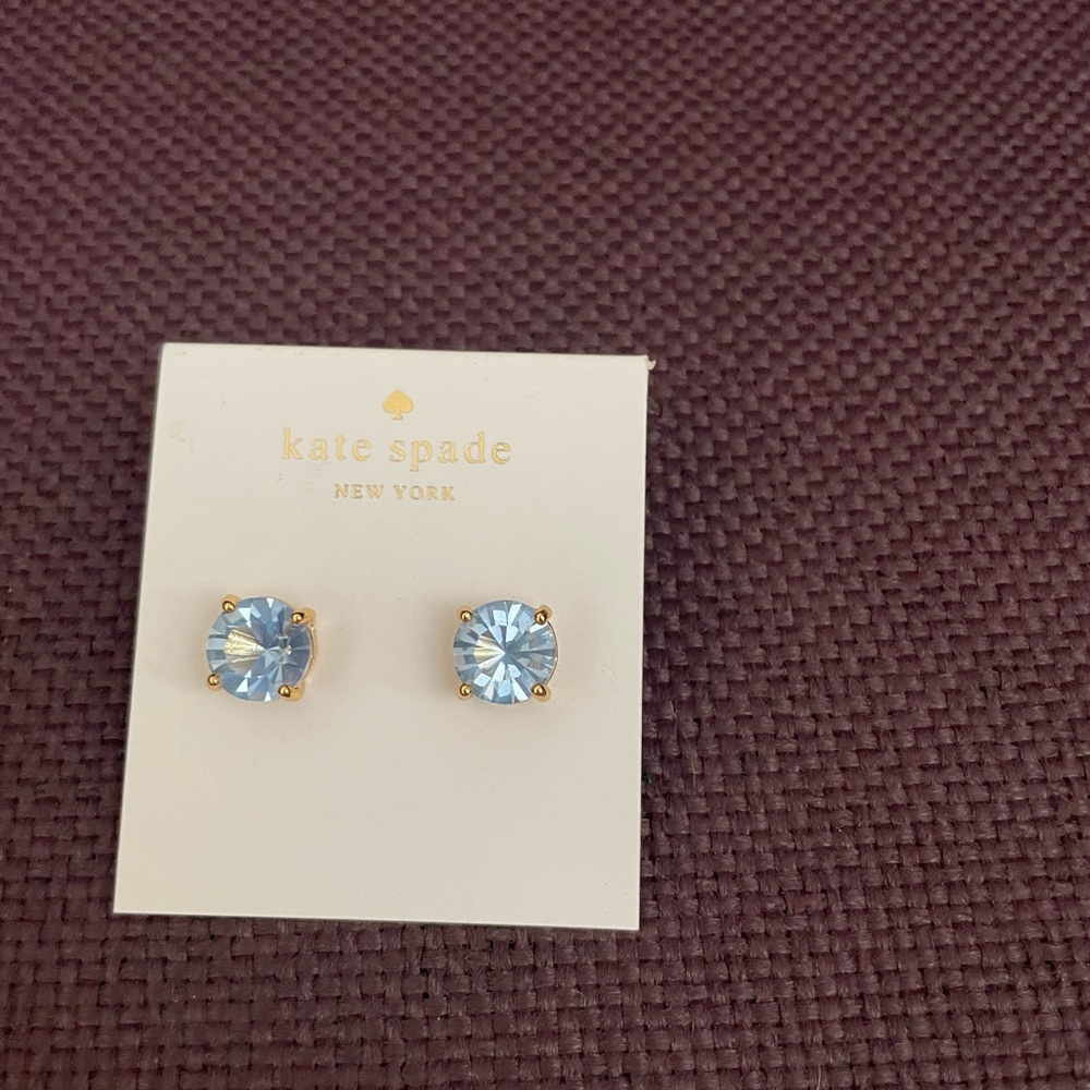 Kate Spade Blue Stud Earrings - NEW